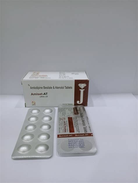 Amiset At Amlodipine Mg Atenolol Mg Box Prescription At Rs