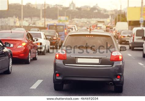 Cars Traffic Jam Stock Photo (Edit Now) 464692034