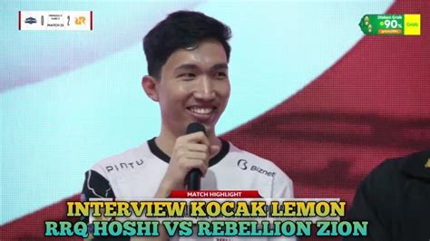 Rrq Bantai Rebellion Interview Rrq Lemon Dan Rrq Hoshi Vs Rebellion