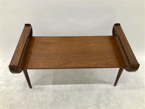 Salontafel Midcentury Teak Formica Omkeerbaar Blad Antriek