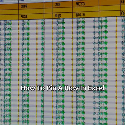 How To Pin A Row In Excel