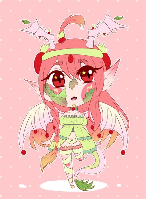 Adoptable Strawberry Dragon Closed By Crystaliiisms On Deviantart