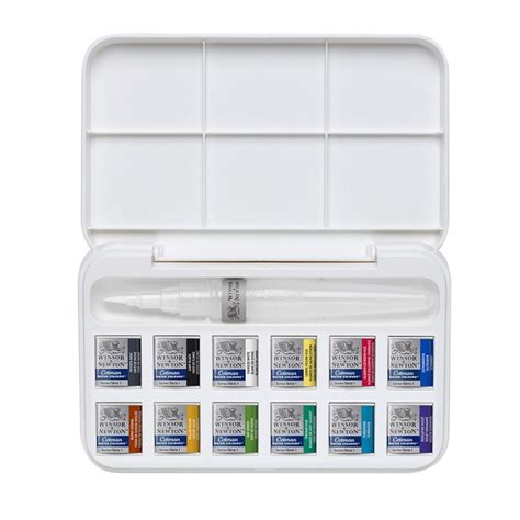 Estojo Aquarela Pastilha C Cotman Brush Pen Set Winsor Newton