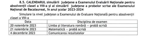 Simulare Jude Ean Evaluarea Na Ional Clasa A Viii A Buz U