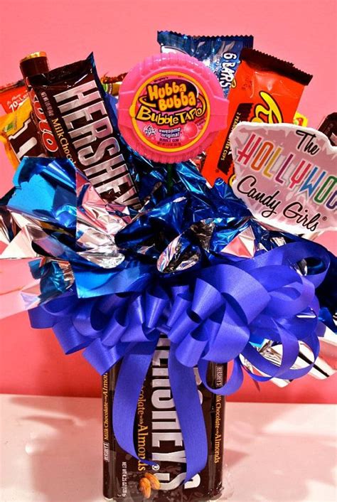 Chocolate Bars Candy Bouquet Centerpiece Etsy Candy Arrangements Candy Crafts Candy Bouquet