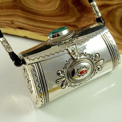 Leonard Gene Silver Stamped Purse Hoel S Indian Shop Silver