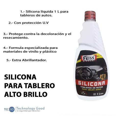 Silicona Para Tablero Friss 1 LTR TECGO AUTO ACCESORIOS