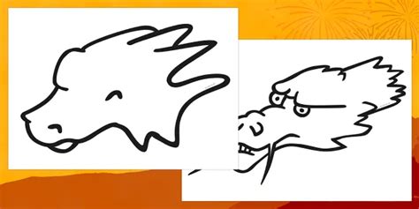 Dragon Face Template