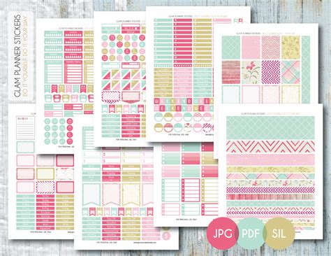 Free Printable Monthly Planner Stickers - Printable Templates