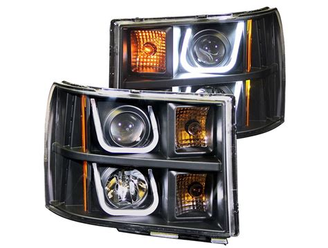 Anzo Black U Bar Projector Headlights RealTruck