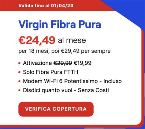 Virgin Fibra Tecnologia FTTH Open Fiber E Router WiFi 6 IPhone Italia