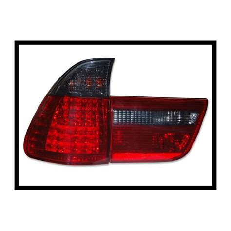 Set Of Rear Tail Lights BMW X5 00-03 Led Red Smoked - Bimar Tuning