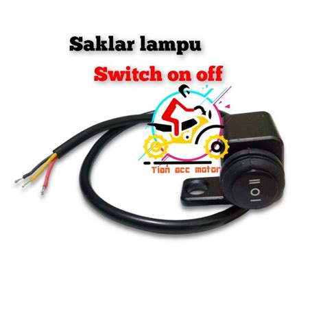 Jual Saklar Lampu Motor Switch On Off Lampu Motor Vixion Cb Vario Nmax Aerox Beat Universal Di