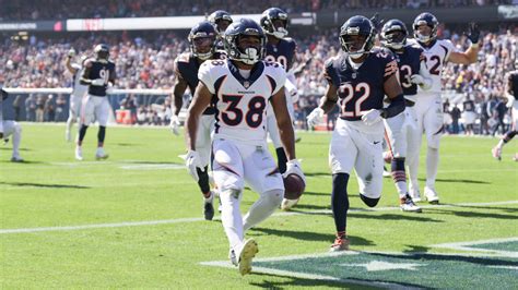 Denver Broncos Running Back Jaleel Mclaughlin S Yard Td Run