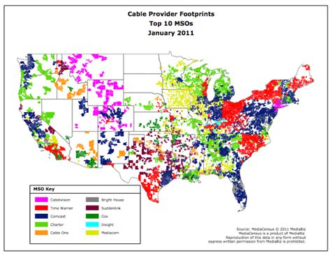 Cable Provider Coverage Map