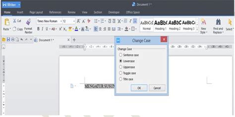 Cara Mengubah Huruf Besar Menjadi Kecil Pada Word Dan Writer Blog Kibe