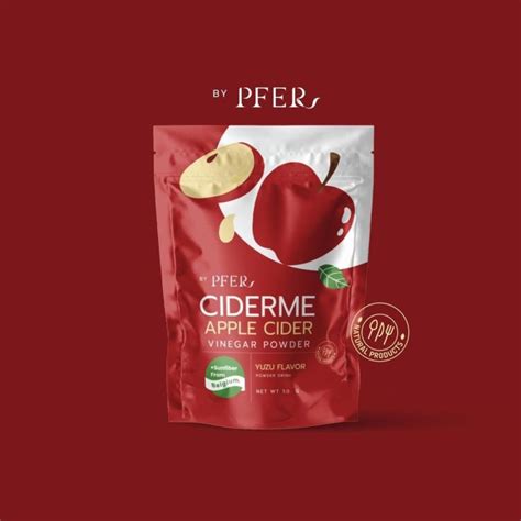 [แถมช้อน] Pfer Ciderme Apple Cider Vinegar Powder แอปเปิ้ลไซเดอร์ น้ำชง รสส้มยูซุ ผงชงดื่มแอป