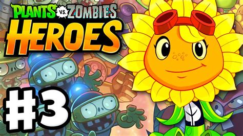 Plants vs. Zombies: Heroes - Gameplay Walkthrough Part 3 - Solar Flare Hero! (iOS, Android ...