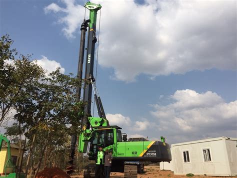 Drilling Rig Excavator Mounted Drilling Rig Kr Small Bore Pile Rig