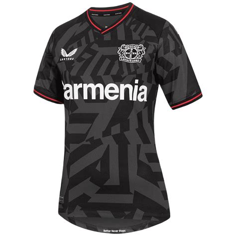 CAMISA FEMININA BAYER LEVERKUSEN 2023 UNIFORME RESERVA CASTORE