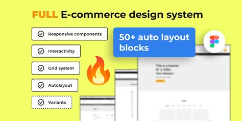 🔥 Ux E Commerce Template Full Design System Figma