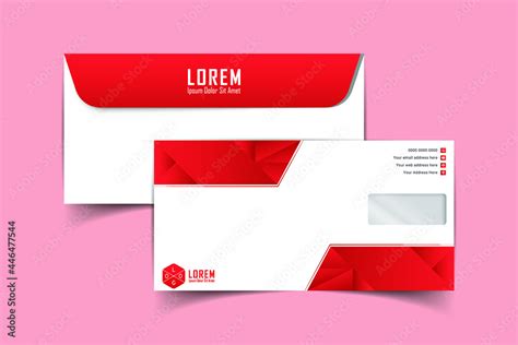 Dl Envelopes Design Front And Back View For Office Document Or Message White Empty Mail