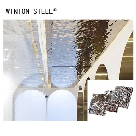 Mirror Blue Water Ripple Stainless Steel Sheet Winton Steel