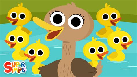 Six Little Ducks | Kids Nursery Rhymes | Super Simple Songs Chords ...