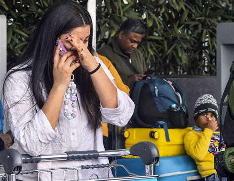Passengers seen crying after IndiGo flight cancellations: Chaos at