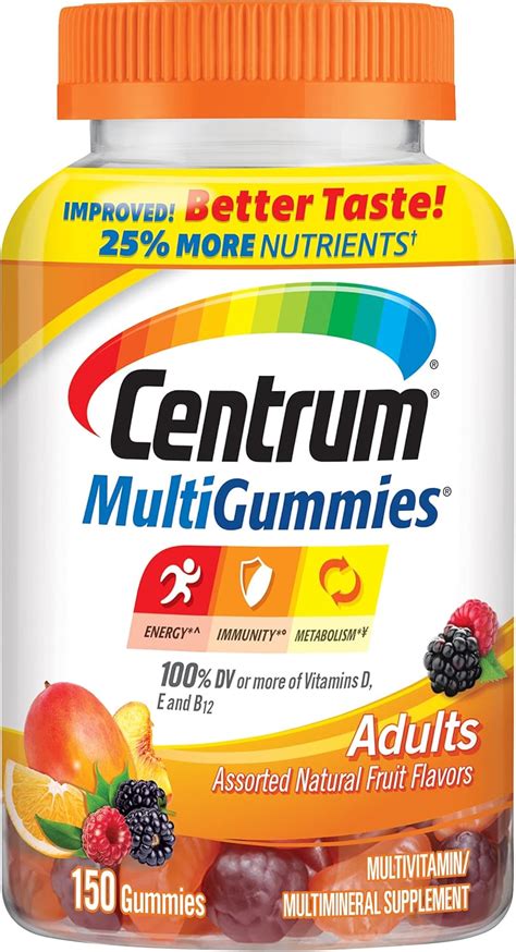 Amazon Centrum Multigummies Gummy Multivitamin For Adults With