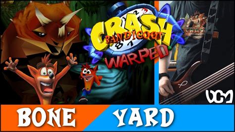 Crash Bandicoot Warped Bone Yard Dino Might Metal Cover Ft