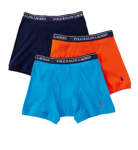 Polo Ralph Lauren Lcbb Classic Fit 100 Cotton Boxer Briefs 3 Pack Ebay