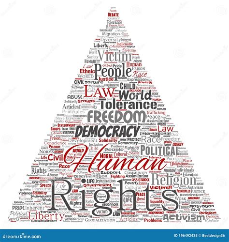 Vector Conceptual Human Rights Political Freedom Democracy Stock