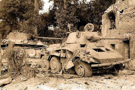 Panther And One Sdkfz Puma From Pz Aufkl Lehr Abt Destroyed