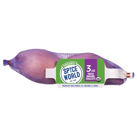 Spice World Fresh Organic Shallots Sleeve Shop Onions Garlic At H E B