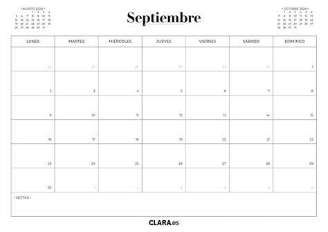 Calendario SEPTIEMBRE 2024 Para Imprimir Gratis En Y Pdf Y Con