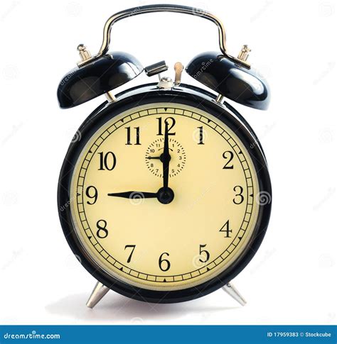 Alarma de nueve hora imagen de archivo. Imagen de huelguista - 17959383