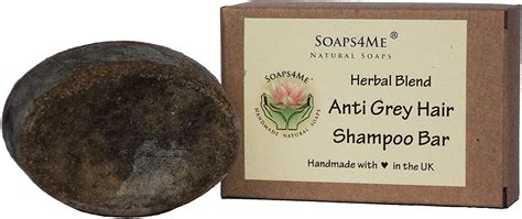 Soaps Me Handmade Anti Grey Hair Herbal Blend Shampoo Bar With Cassia