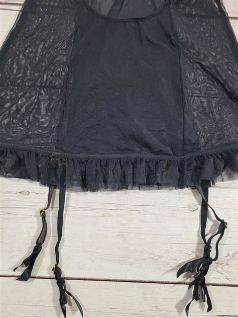 Victorias Secret Black Lace Teddy Lingerie Size 36b … Gem