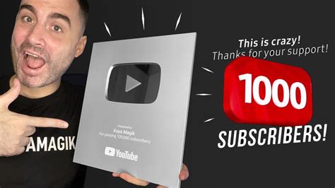 100 000 Youtube Subscribers Silver Play Button Award Unboxing