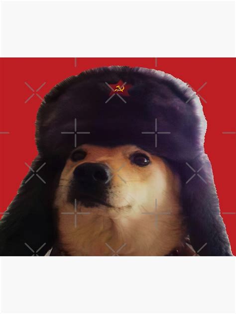 "Communist Dog- Communism Doge Meme" Photographic Print for Sale by ...