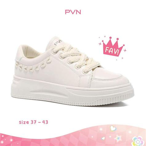 Jual PVN Seola Sepatu Sneakers Wanita Shoes Ivory 279 Shopee Indonesia