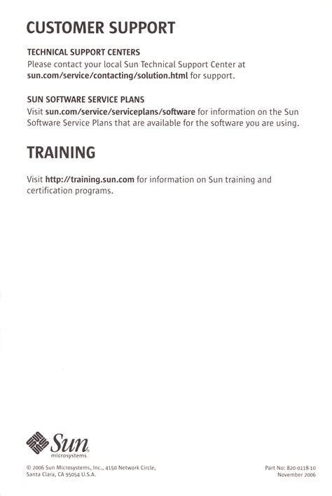 Sun Solaris 10 Operating System 11/06 (x86/SPARC) : Sun Microsystems