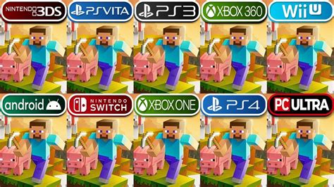 Minecraft 3ds Vs Vita Vs Ps3 Vs Xbox 360 Vs Wii U Vs Android Vs Nintendo Switch Vs Xbox One Vs