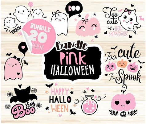 Pink & Cute Halloween SVG Bundle - svgfile.co ♥︎ © 2019-2025