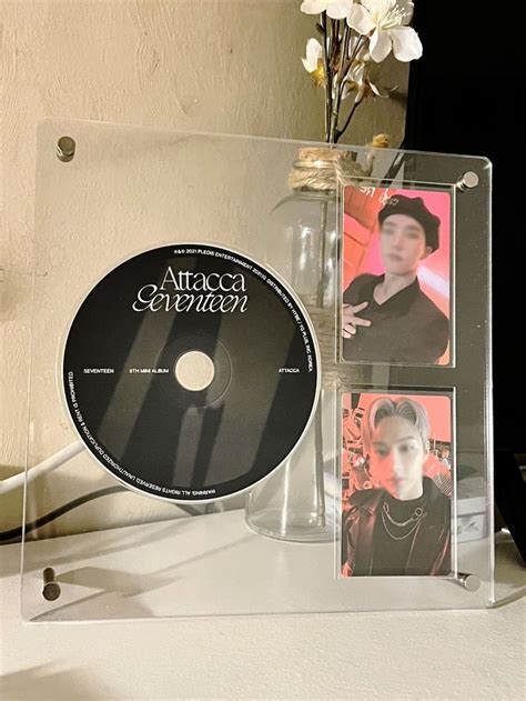 Omxiloyi Kpop Acrylic Album Cd Photocard Display Stand Holds