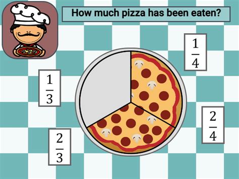 Identifying fractions Boom Cards Game - Pizza (EN) | Teaching Resources