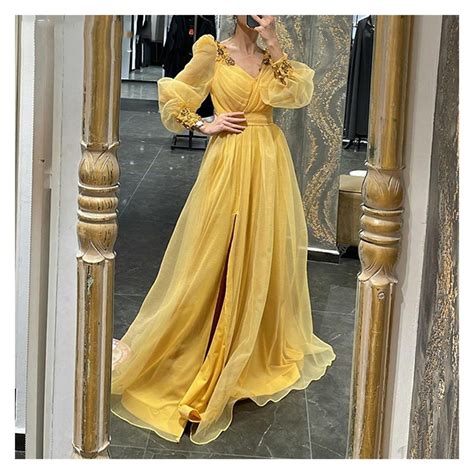 Yellow Evening Gowns