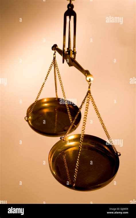 Brass Balance Equilibrium Stock Photo Alamy