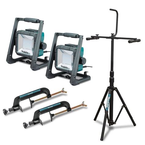 Makita Dml805x02 18v Li Ion Cordless And Corded Led Flood Work Lights With Tripod Skins Only